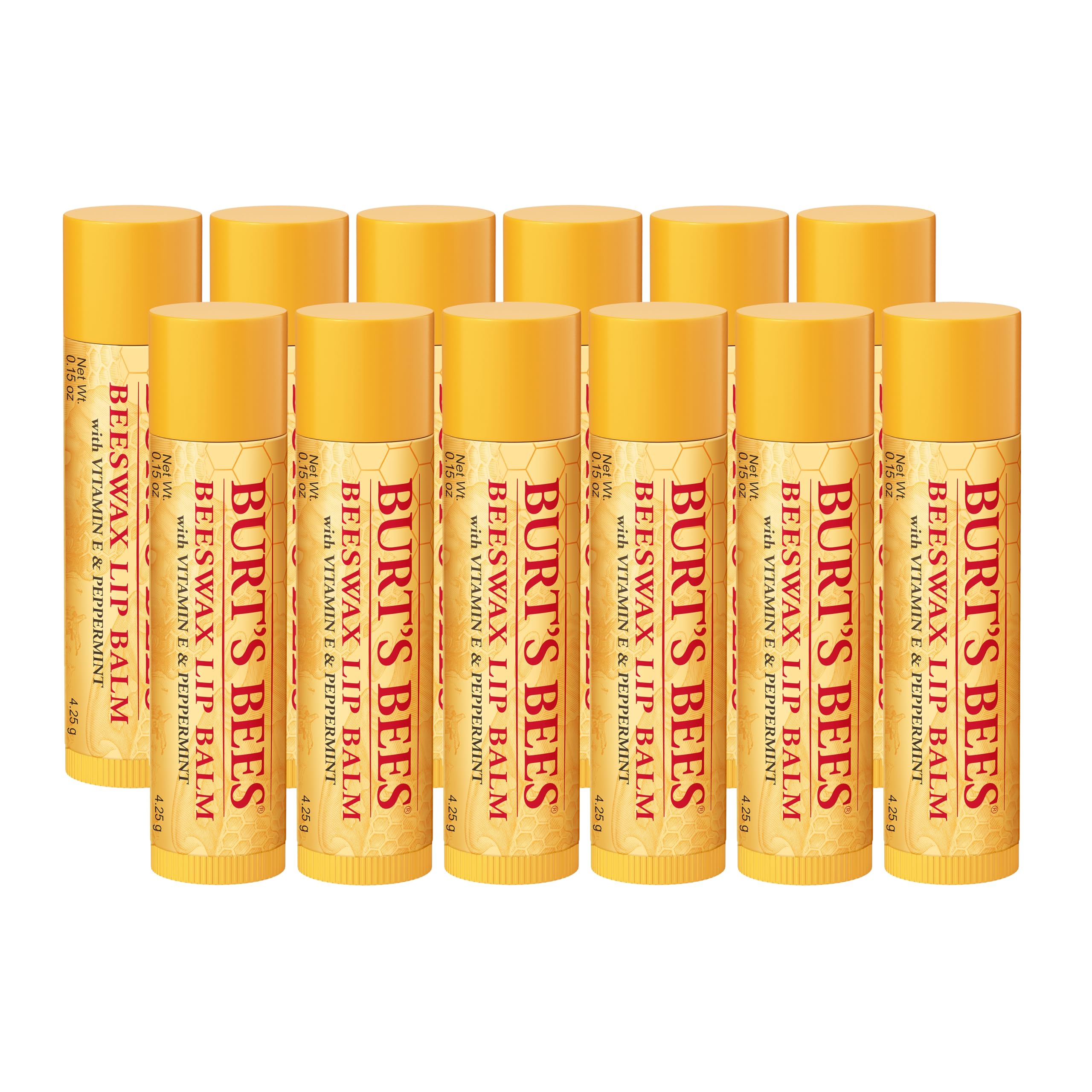 Burt's Bees Gifts Ideas - In Full Bloom Lip Balm Set, Original Beeswax, Dragonfruit Lemon, Tropical Pineapple & Strawberry, Natural Origin Lip Treatment, 4 Tubes, 0.15 oz.