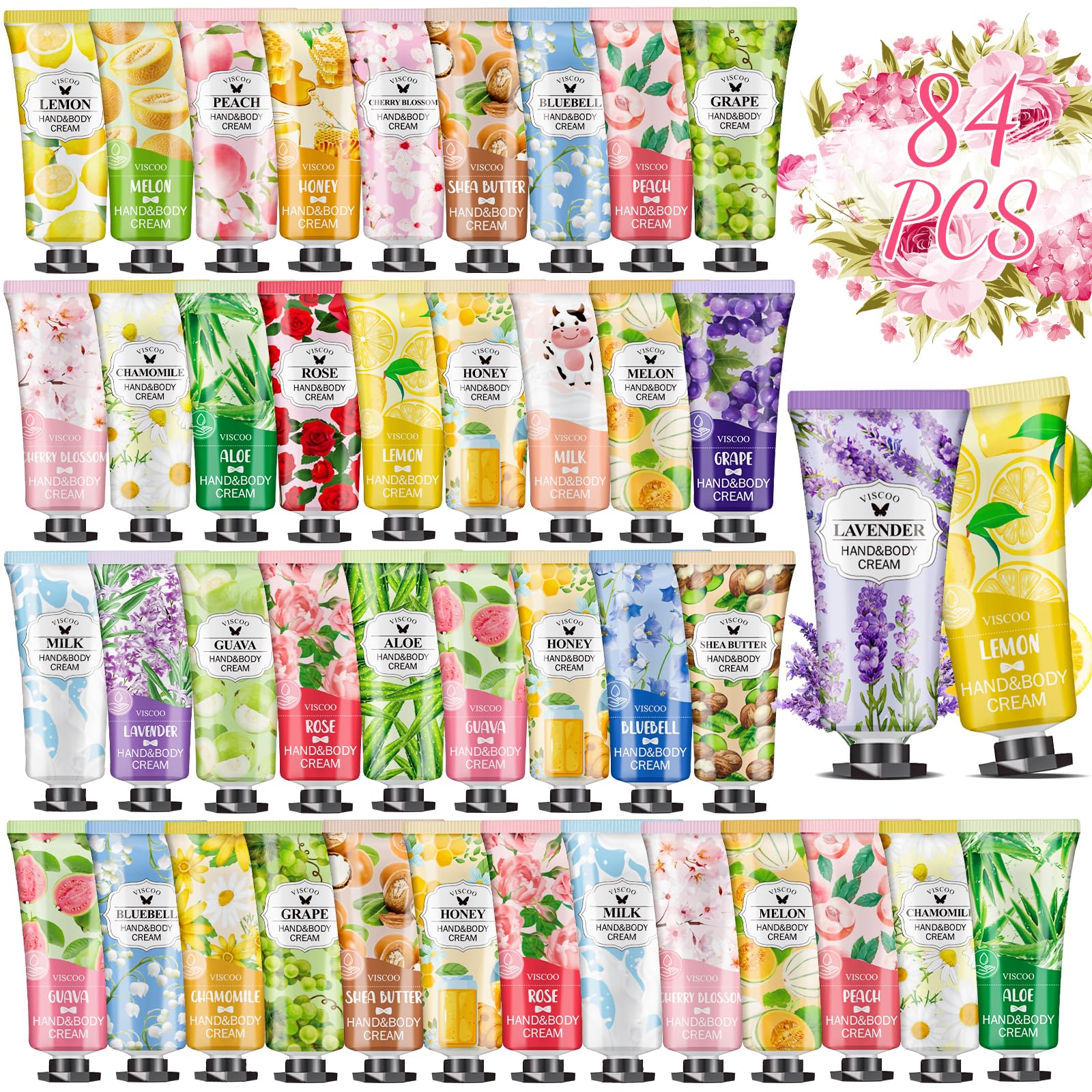 7 Pack Hand Cream Gifts Set for Women,Hand Lotion for Birthday Gifts for Women Teengirls, Bridesmaid Gifts,Thank You Gifts,Mini Moisturizing Hand Lotion Travel Size in Bulk for Dry Cracked Hands