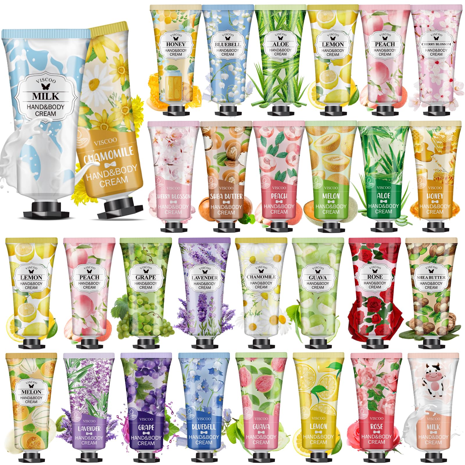 7 Pack Hand Cream Gifts Set for Women,Hand Lotion for Birthday Gifts for Women Teengirls, Bridesmaid Gifts,Thank You Gifts,Mini Moisturizing Hand Lotion Travel Size in Bulk for Dry Cracked Hands